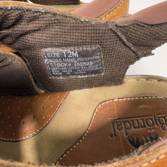 BJORNDAL MEN'S SANDALS HIKING WALKING SIZE
LEATHER UPPER FISHERMAN SIZE 12M - Picture 5 of 7